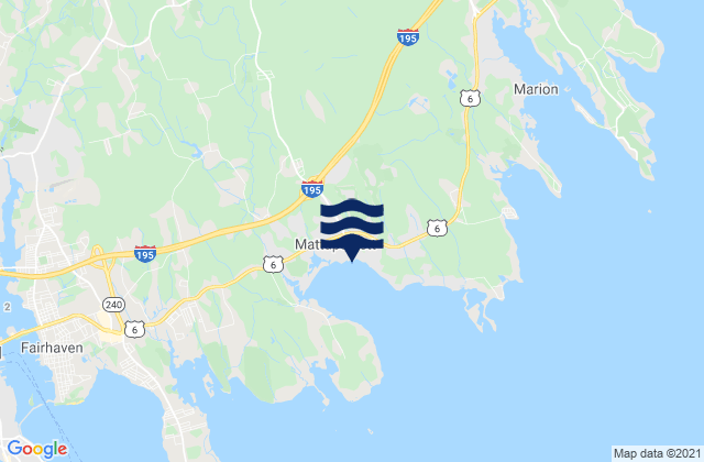 Mattapoisett Center, United Statesの潮見表地図
