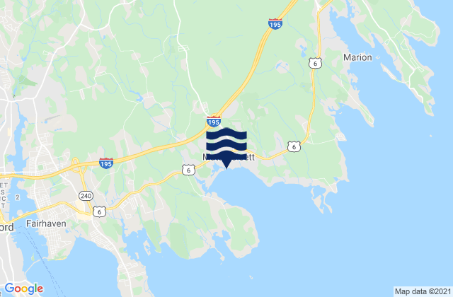 Mattapoisett, United Statesの潮見表地図