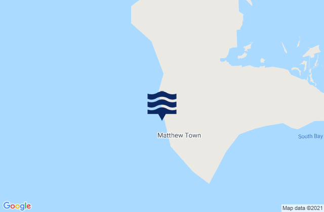 Matthew Town, Bahamasの潮見表地図