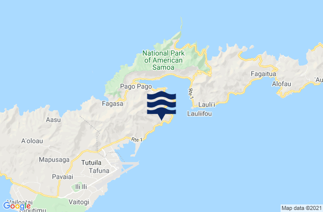 Matu'u, American Samoaの潮見表地図