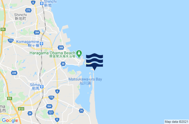 Matukawaura, Japanの潮見表地図