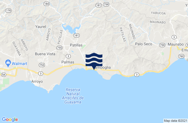 Matuyas Alto Barrio, Puerto Ricoの潮見表地図