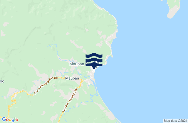 Mauban, Philippinesの潮見表地図