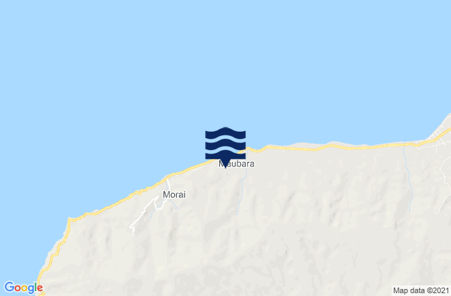 Maubara, Timor Lesteの潮見表地図