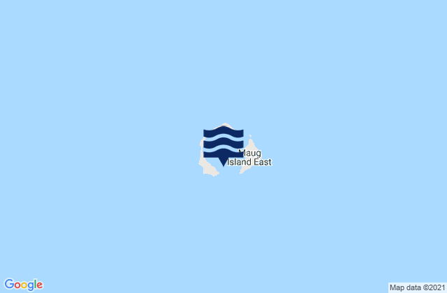 Maug Islands, Northern Mariana Islandsの潮見表地図