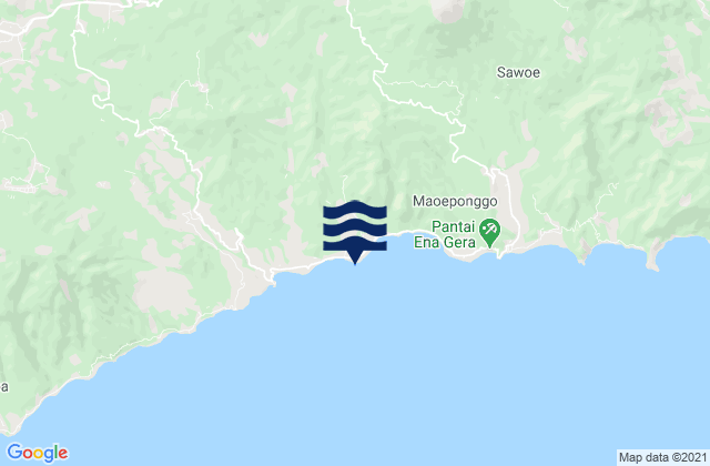 Maukeli, Indonesiaの潮見表地図