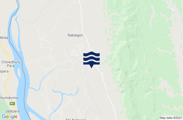 Maungdaw District, Myanmarの潮見表地図