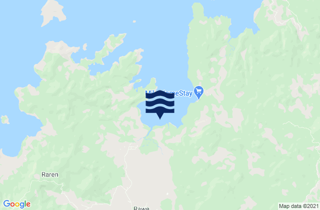 Mberheleng, Indonesiaの潮見表地図