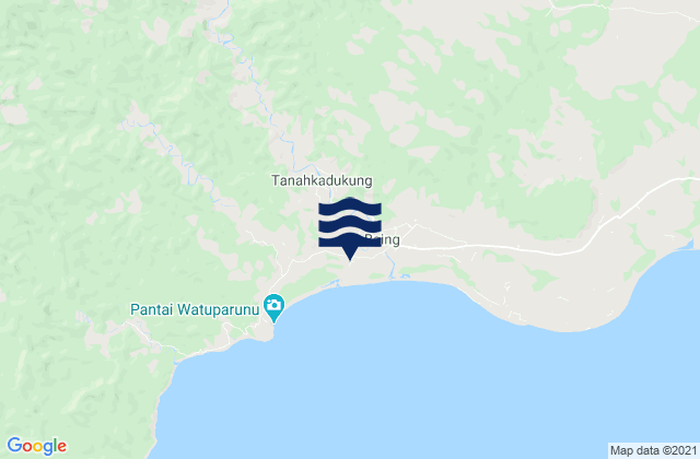 Mbulung, Indonesiaの潮見表地図
