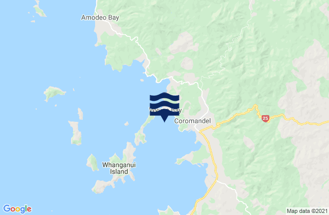McGregor Bay, New Zealandの潮見表地図