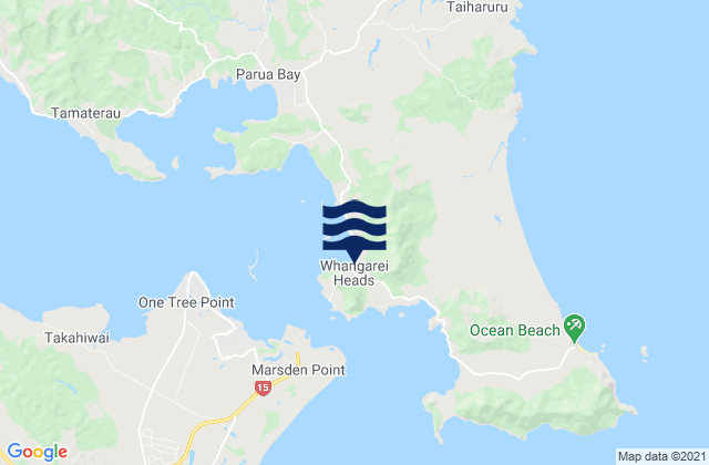 McGregors Bay, New Zealandの潮見表地図