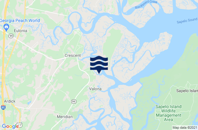 McIntosh County, United Statesの潮見表地図