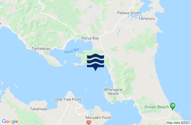 McLeod Bay, New Zealandの潮見表地図