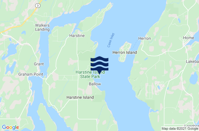 McMicken Island Case Inlet, United Statesの潮見表地図