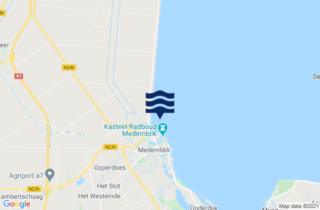 Medemblik, Netherlandsの潮見表地図