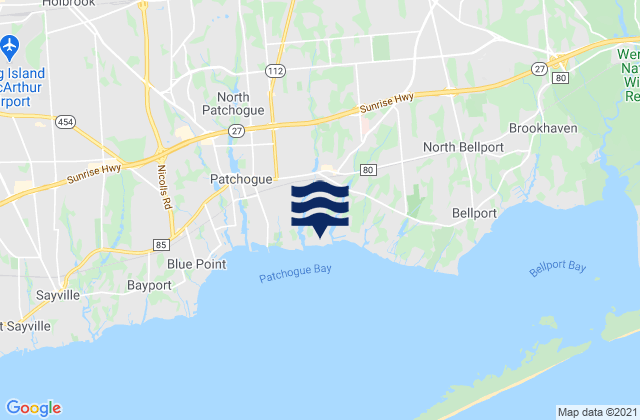 Medford, United Statesの潮見表地図