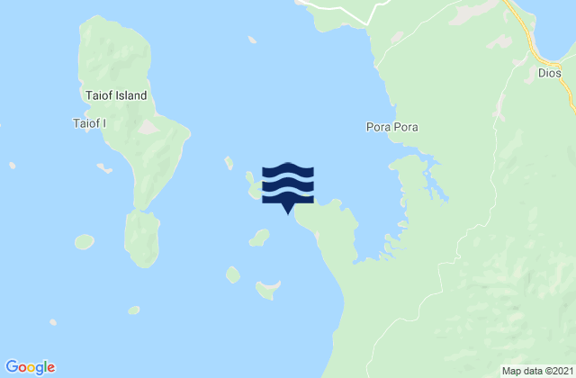 Medina Inlet South, Papua New Guineaの潮見表地図