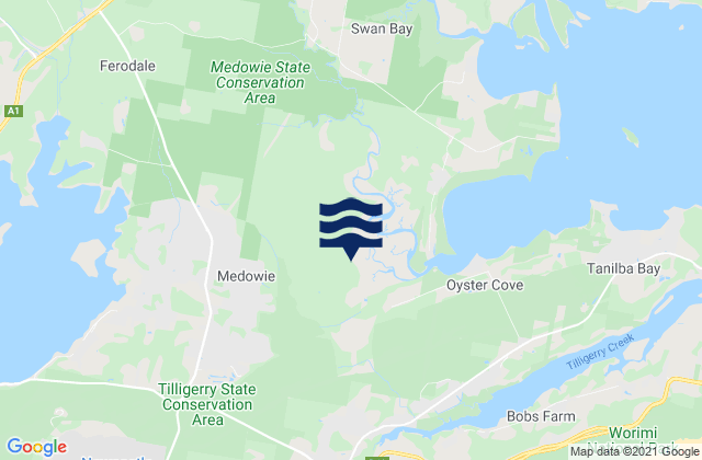 Medowie, Australiaの潮見表地図