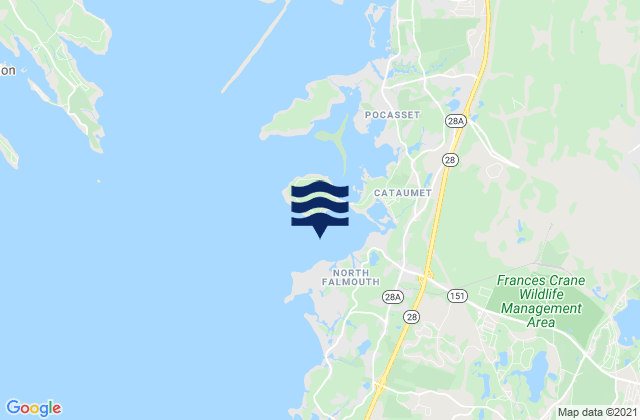 Megansett Harbor, United Statesの潮見表地図