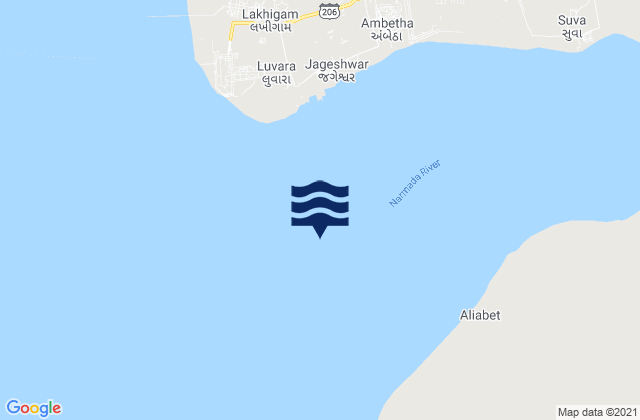 Mehegam, Indiaの潮見表地図