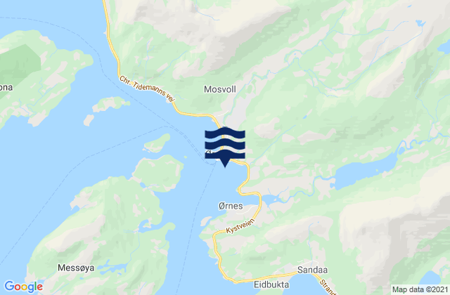 Meløy, Norwayの潮見表地図