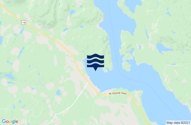 Menzies Bay, Canadaの潮見表地図