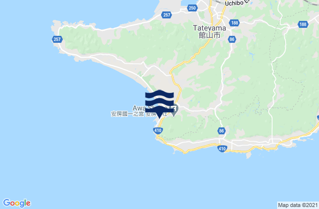 Mera, Japanの潮見表地図