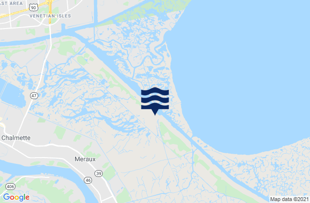 Meraux, United Statesの潮見表地図