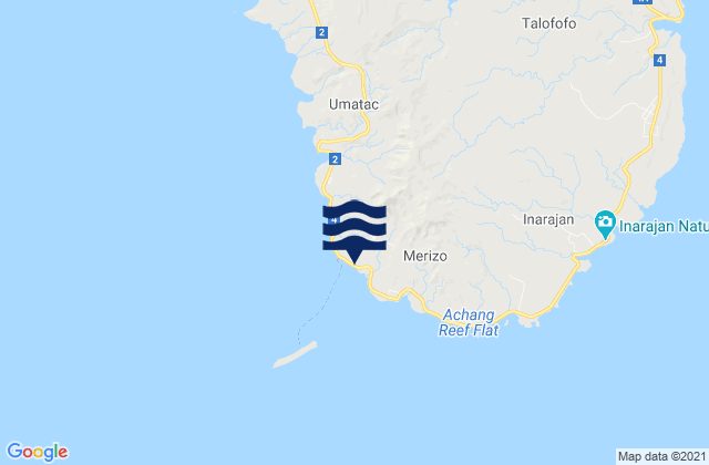 Merizo Municipality, Guamの潮見表地図