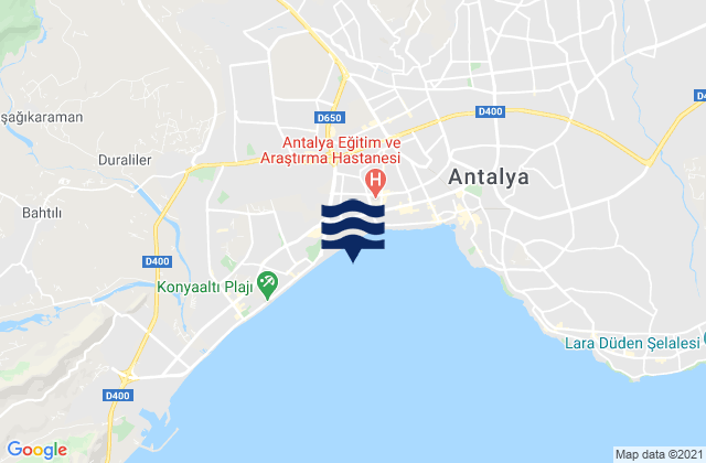 Merkez, Turkeyの潮見表地図