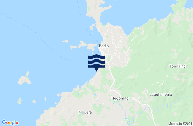 Merombok, Indonesiaの潮見表地図