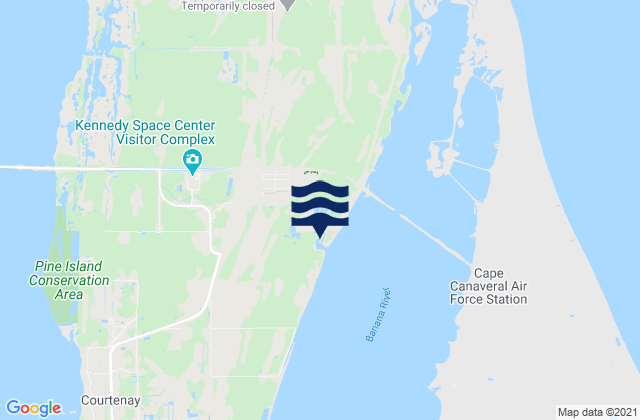 Merritt Island, United Statesの潮見表地図