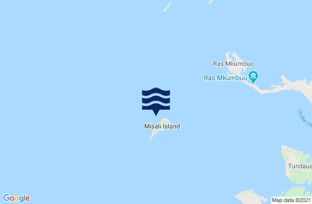 Mesali Island, Tanzaniaの潮見表地図