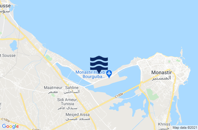 Mesdour, Tunisiaの潮見表地図