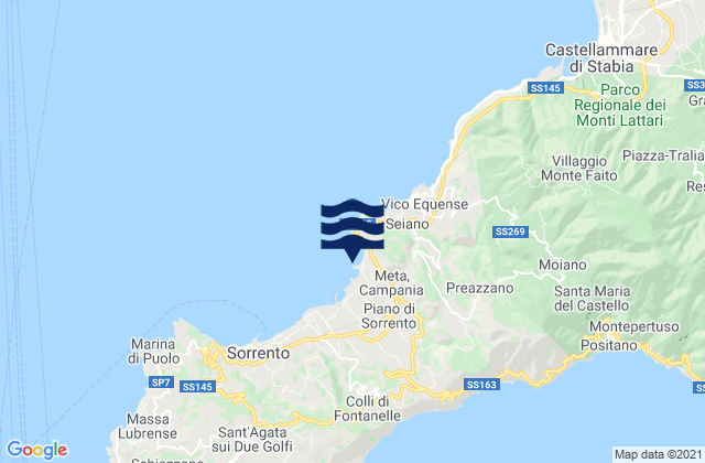 Meta, Italyの潮見表地図