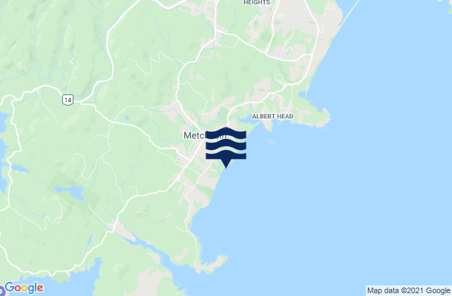 Metchosin, Canadaの潮見表地図