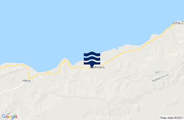Metinaro, Timor Lesteの潮見表地図