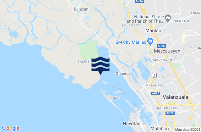 Meycauayan, Philippinesの潮見表地図