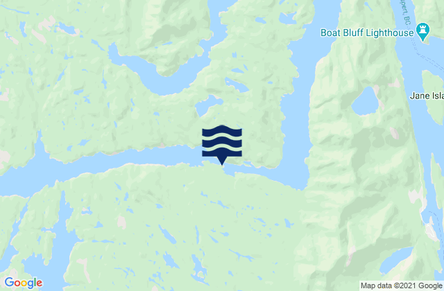 Meyers Narrows, Canadaの潮見表地図