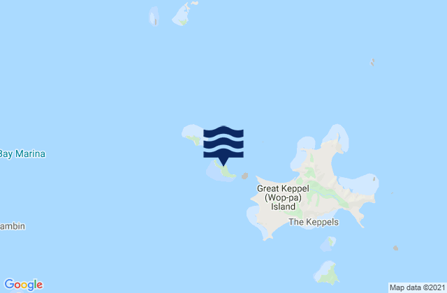 Middle Island, Australiaの潮見表地図