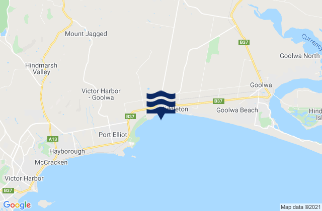 Middleton Point, Australiaの潮見表地図