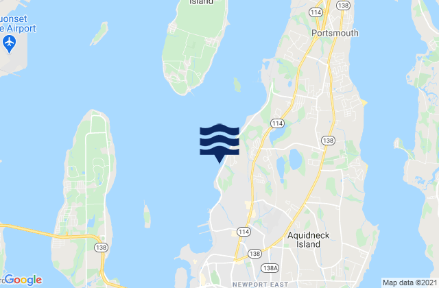 Middletown, United Statesの潮見表地図