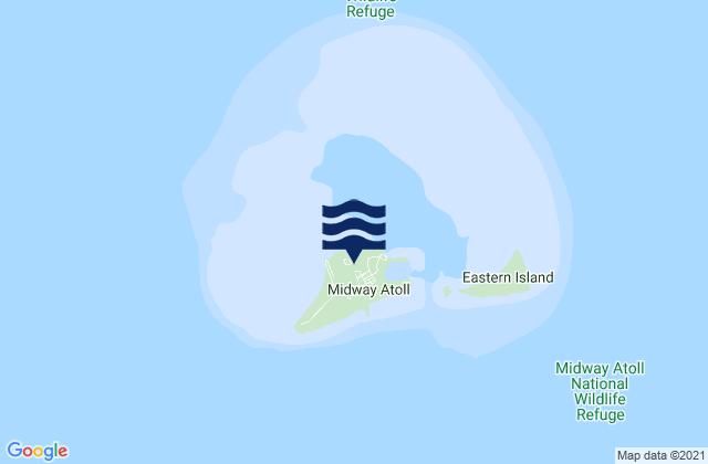 Midway Islands, United States Minor Outlying Islandsの潮見表地図