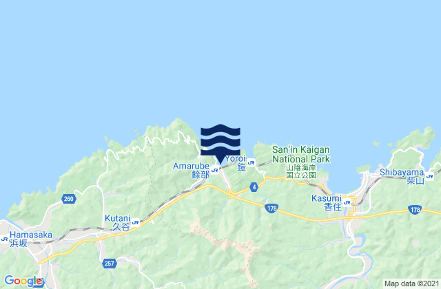 Mikata-gun, Japanの潮見表地図