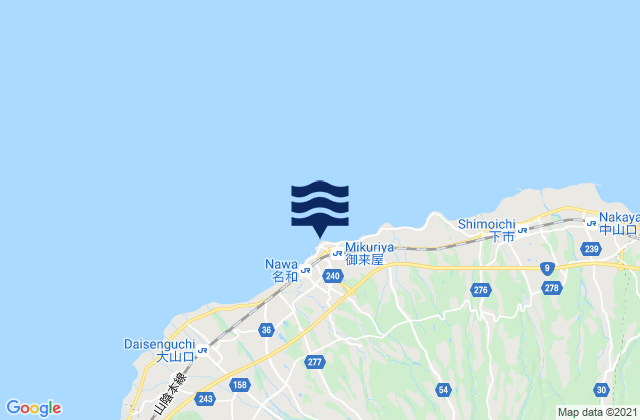 Mikuriya-saki, Japanの潮見表地図
