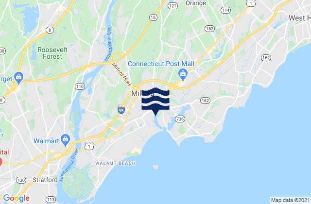 Milford Harbor, United Statesの潮見表地図