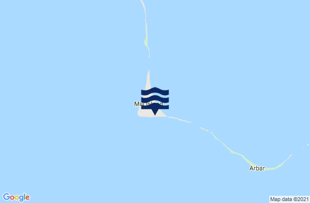 Mili, Marshall Islandsの潮見表地図