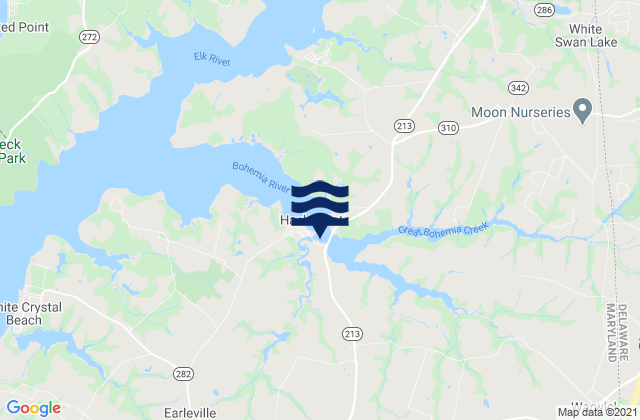Millington, United Statesの潮見表地図