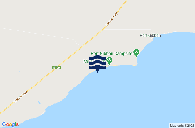 Mills Beach, Australiaの潮見表地図
