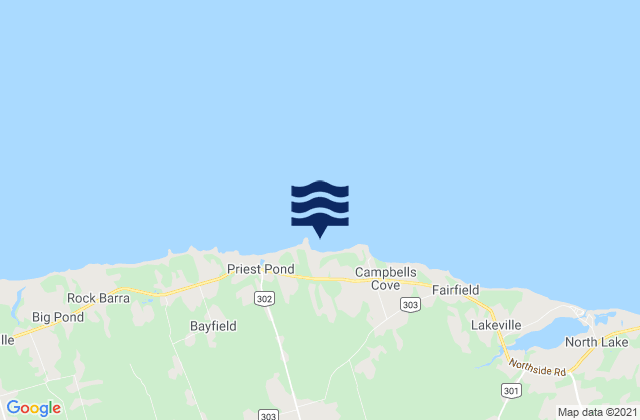 Milne Inlet (Head), Canadaの潮見表地図